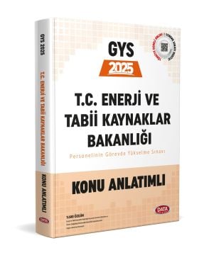 Data Yayınları GYS Enerji ve Tabii Kaynaklar Bakanlığı Hazırlık Kitabı