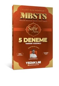 MBSTS Safir Serisi Tamamı Çözümlü 5 Deneme Sınavı Yediiklim Yayınları