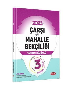 ÇARŞI VE MAHALLE BEKÇİLİĞİ ÇÖZÜMLÜ  3 DENEME SINAVI