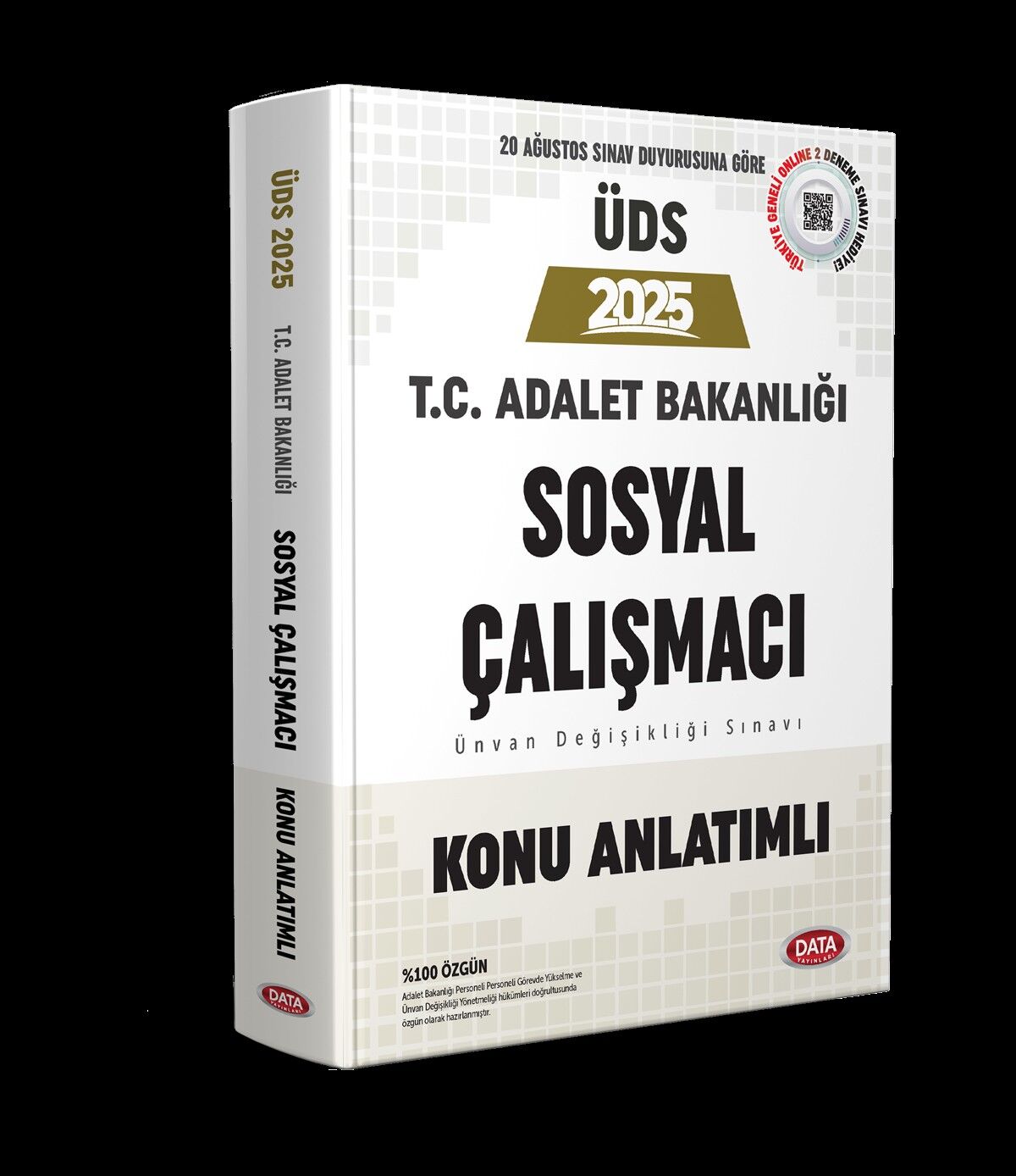 Adalet Bakanlığı ÜDS Sosyal Çalışmacı Konu Anlatımlı Data Yayınları