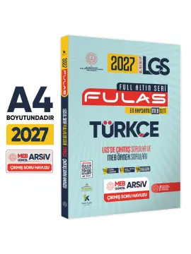 İnformal Yayınları 2027 8. Sınıf Full LGS Altın Seri (FULAS) Türkçe MEB Çıkmış Soru Bankası Modüler Seti Çözümlü