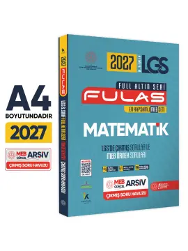İnformal Yayınları 2027 8. Sınıf Full LGS Altın Seri (FULAS) Matematik MEB Çıkmış Soru Bankası Modüler Seti Çözümlü