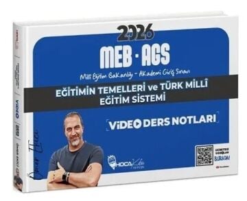 2026 MEB-AGS Eğitimin Temelleri ve Türk Milli Eğitim Sistemi Video Ders Notları - Ömer Ekici Hoca Kafası Yayınları