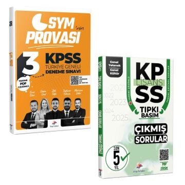 Dizgi Kitap 2026 KPSS ÖSYM'nin Provası Türkiye Geneli 3 Deneme Sınavı ve Genel Yetenek Genel Kültür Son 5 Yıl Tıpkı Basım Çıkmış Sorular Seti