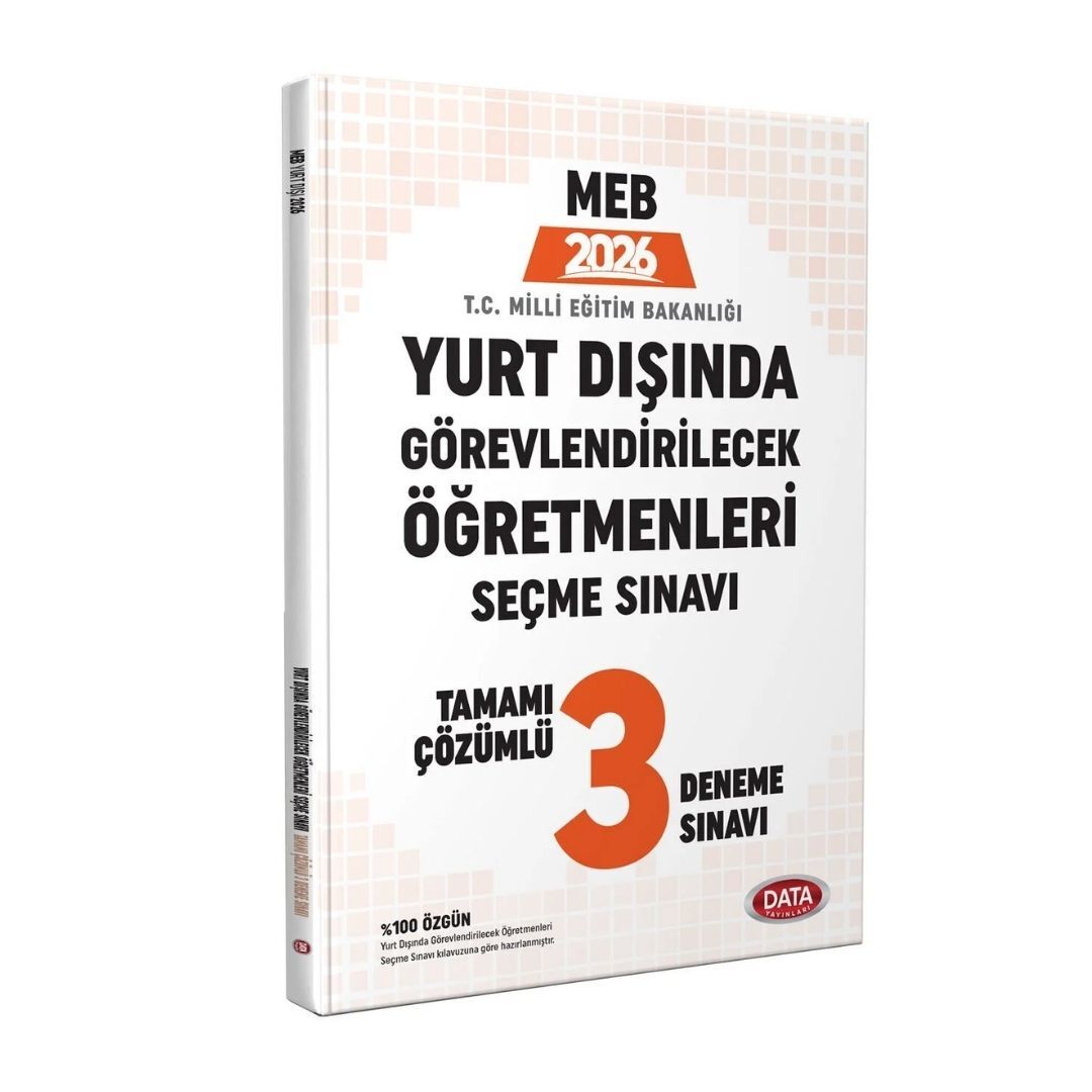 2026 MEB Yurt Dışında Görevlendirilecek Öğretmenleri Seçme Sınavı Tamamı Çözümlü 3 Deneme Sınavı