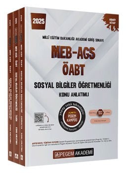 2025 MEB-AGS-ÖABT Sosyal Bilgiler Konu Anlatımlı Pegem Yayınları