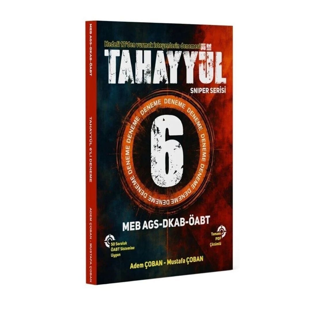 ÖABT MEB-AGS Din Kültürü Öğretmenliği Sniper 6 Deneme - Mustafa Çoban, Adem Çoban Tahayyül Yayınları