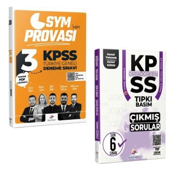 Dizgi Kitap 2026 KPSS ÖSYM'nin Provası Türkiye Geneli 3 Deneme Sınavı ve Ortaöğretim GYGK Son 6 Yıl Çıkmış Sorular