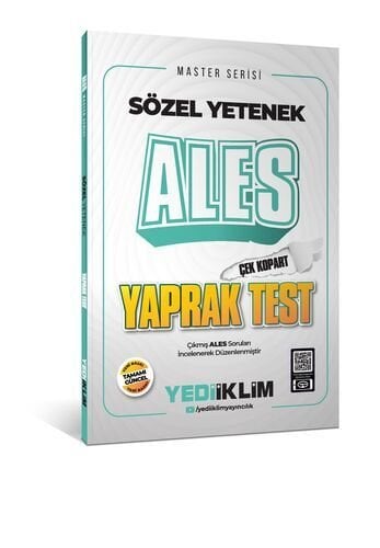 Ales Sözel Yetenek Çek Kopart Yaprak Test Yediiklim Yayınları