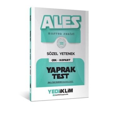 Yediiklim Yayınları 2027 Ales Sözel Yetenek Çek Kopart Yaprak Test