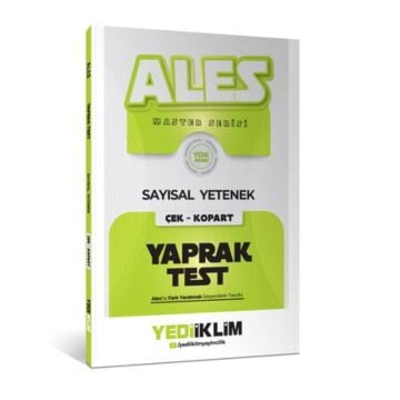 Yediiklim Yayınları 2027 Ales Sayısal Yetenek Çek Kopart Yaprak Test