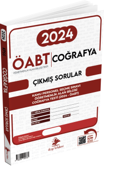 Dizgi Kitap MEB-AGS ÖABT Coğrafya Öğretmenliği Video Çözümlü 2024 Sınavı Tek Fasikül Orijinal Çıkmış Sorular