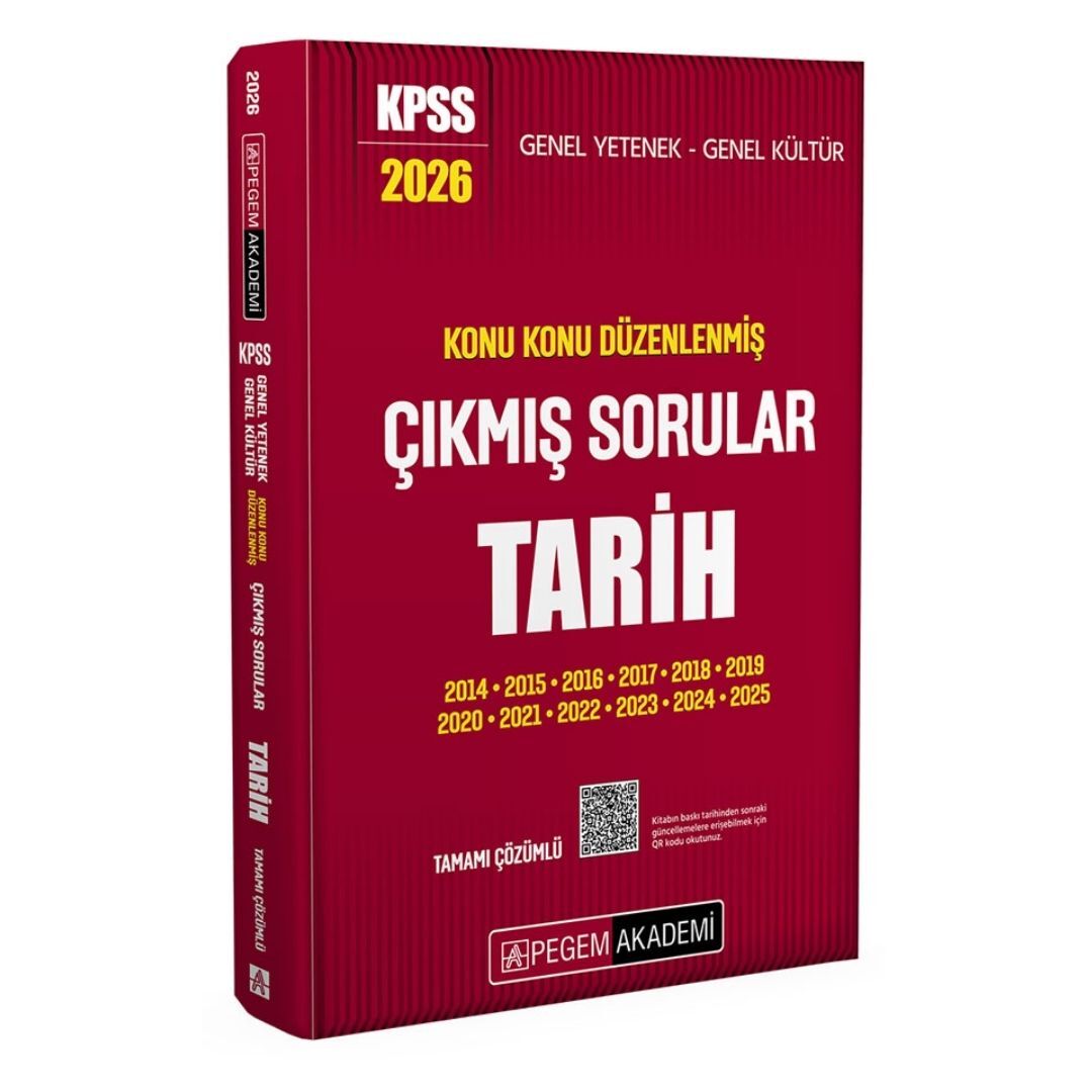 2026 KPSS Genel Yetenek Genel Kültür Konu Konu Düzenlenmiş Tamamı Çözümlü Çıkmış Sorular TARİH