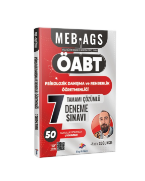 Dizgi Kitap 2026 Meb Ags ÖABT Psikolojik Danışma ve Rehberlik Öğretmenliği Tamamı PDF Çözümlü 7 Deneme Sınavı Kadir Soğuksu