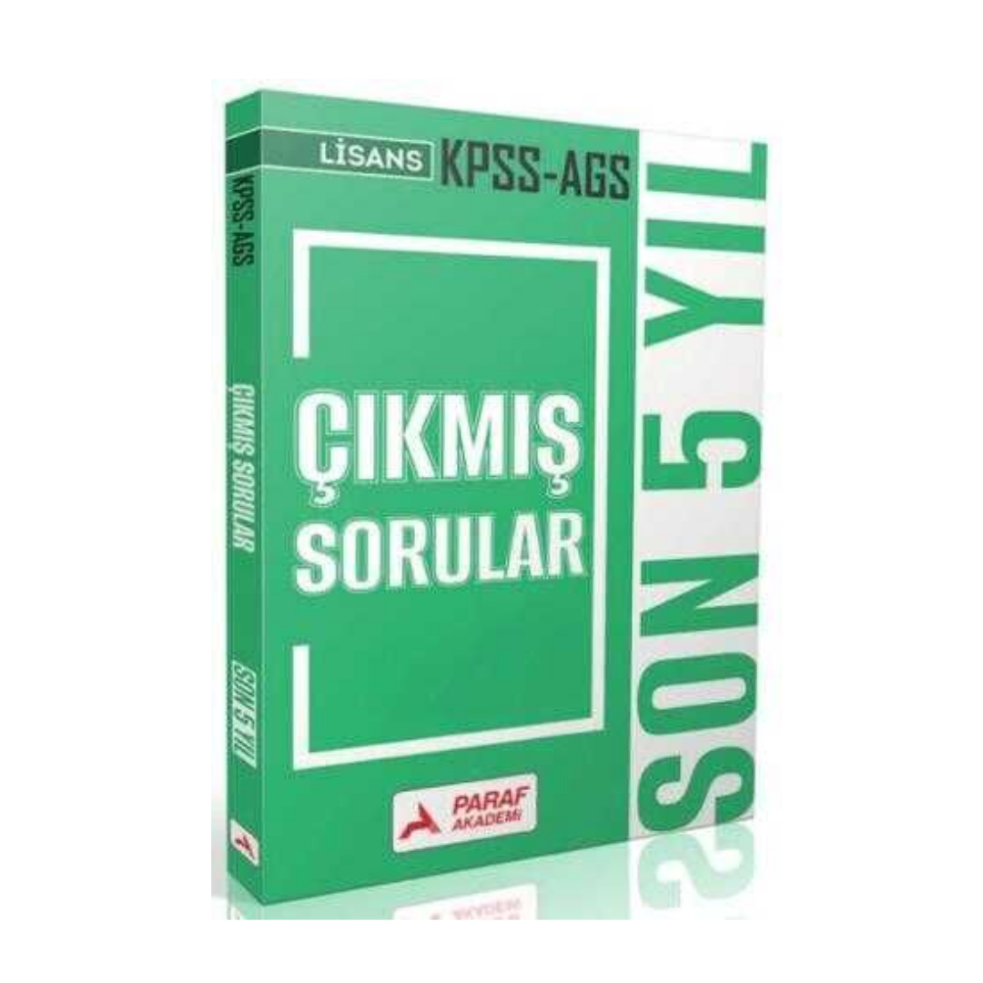 2026 KPSS MEB-AGS Lisans Genel Yetenek Genel Kültür Çıkmış Sorular Son 5 Yıl Çözümlü Paraf Akademi Yayınları