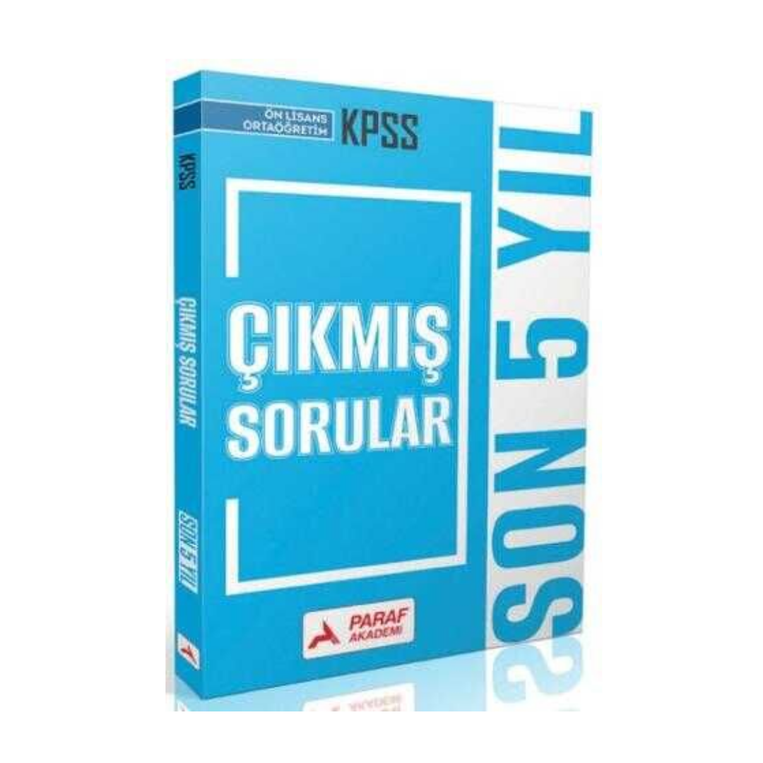 2026 KPSS Ön Lisans Lise Ortaöğretim Çıkmış Sorular Son 5 Yıl Çözümlü Paraf Akademi Yayınları