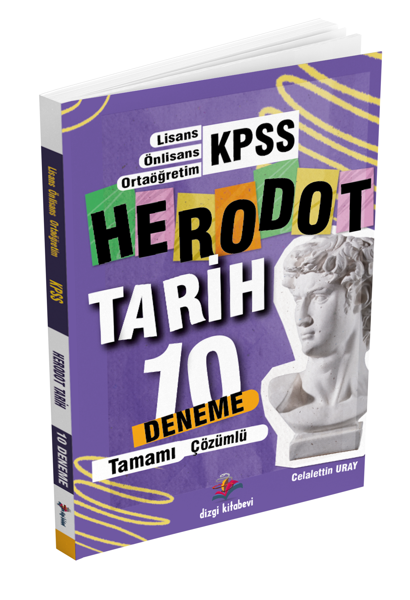 Dizgi Kitap Herodot KPSS Lisans Tamamı Çözümlü 10 Tarih Deneme 2024 Celalettin Uray