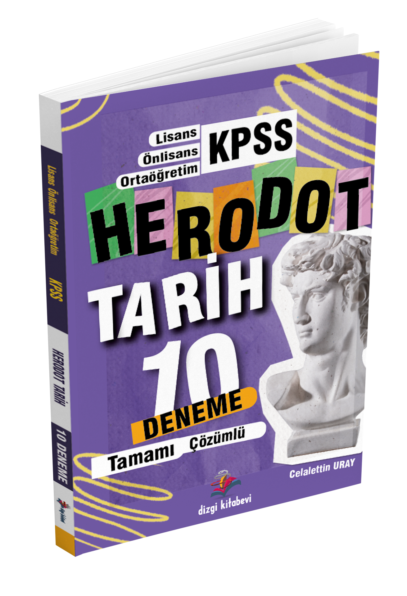 Dizgi Kitap Herodot KPSS Lisans Tamamı Çözümlü 10 Tarih Deneme 2024 Celalettin Uray