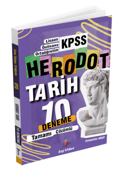 Dizgi Kitap Herodot KPSS Lisans Tamamı Çözümlü 10 Tarih Deneme 2024 Celalettin Uray