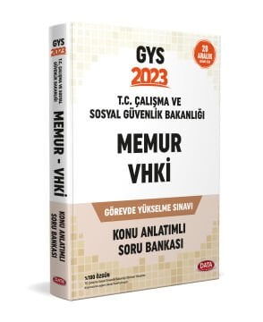 Data Yayınları GYS Çalışma ve Sosyal Güvenlik Bakanlığı Memur ve VHKİ Konu Anlatımlı Soru Bankası