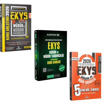 Dizgi Kitap 2026 MEB EKYS Müdür ve Müdür Yardımcılığı Konu Anlatımı & MEB EKYS 5`li Deneme ve MEB EKYS Soru Bankası Pegem Yayınları Seti