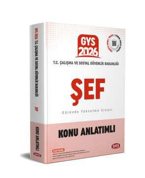 Data Yayınları 2026 GYS T.C. Çalışma ve Sosyal Güvenlik Bakanlığı Şef Konu Anlatımlı