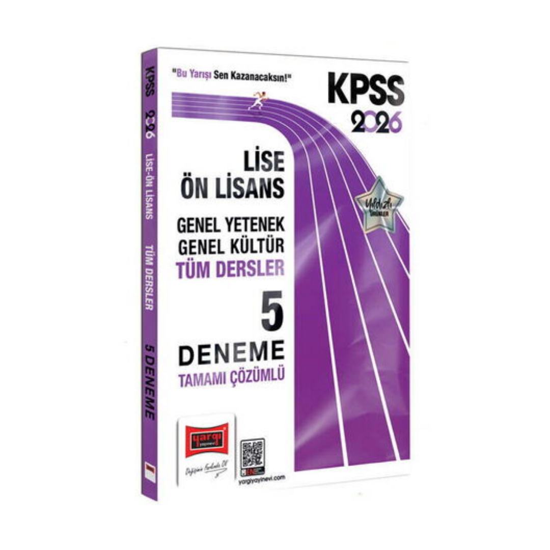 2026 KPSS GK-GY Lise Ön Lisans Tüm Dersler Tamamı Çözümlü 5 Deneme Yargı Yayınları
