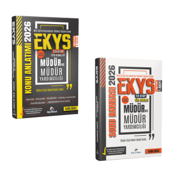 Dizgi Kitap 2026 MEB EKYS Müdür ve Müdür Yardımcılığı Konu Anlatımı ve MEB EKYS Müdür ve Müdür Yardımcılığı Soru Bankası Kazandıran Süper 2'li Set