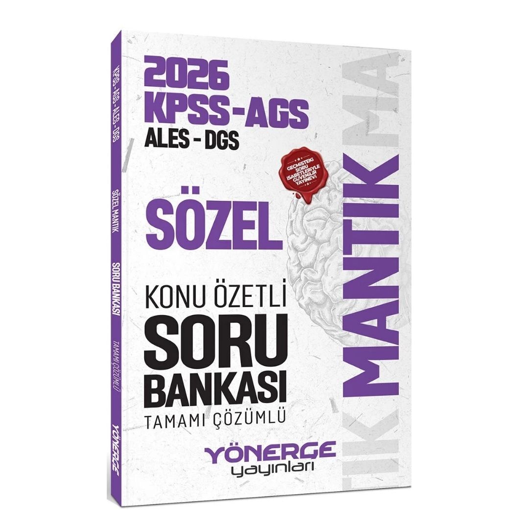 2026 KPSS MEB-AGS ALES DGS Sözel Mantık Konu Özetli Soru Bankası Çözümlü Yönerge Yayınları