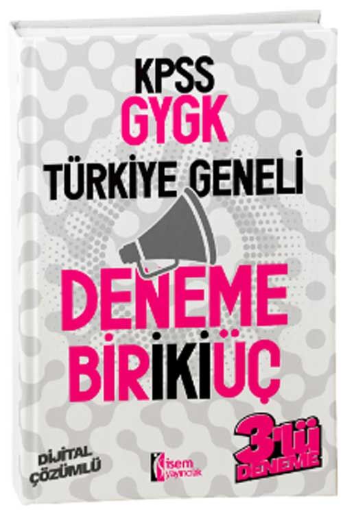 2025 KPSS GYGK Türkiye Geneli BİRİKİÜÇ 3lü Deneme İsem Yayıncılık