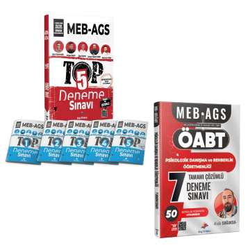 Dizgi Kitap 2026 Meb Ags ÖABT Psikolojik Danışma ve Rehberlik Öğretmenliği 7 Deneme & MEB AGS TOP 5 Tamamı PDF Çözümlü 5 Deneme Seti