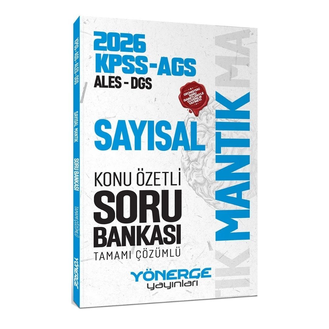 2026 KPSS MEB-AGS ALES DGS Sayısal Mantık Konu Özetli Soru Bankası Çözümlü Yönerge Yayınları