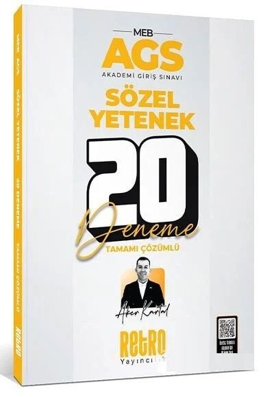 2025 MEB-AGS Sözel Yetenek 20 Deneme Çözümlü Aker Kartal Retro Yayıncılık