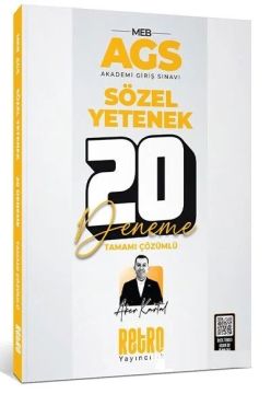 2025 MEB-AGS Sözel Yetenek 20 Deneme Çözümlü Aker Kartal Retro Yayıncılık