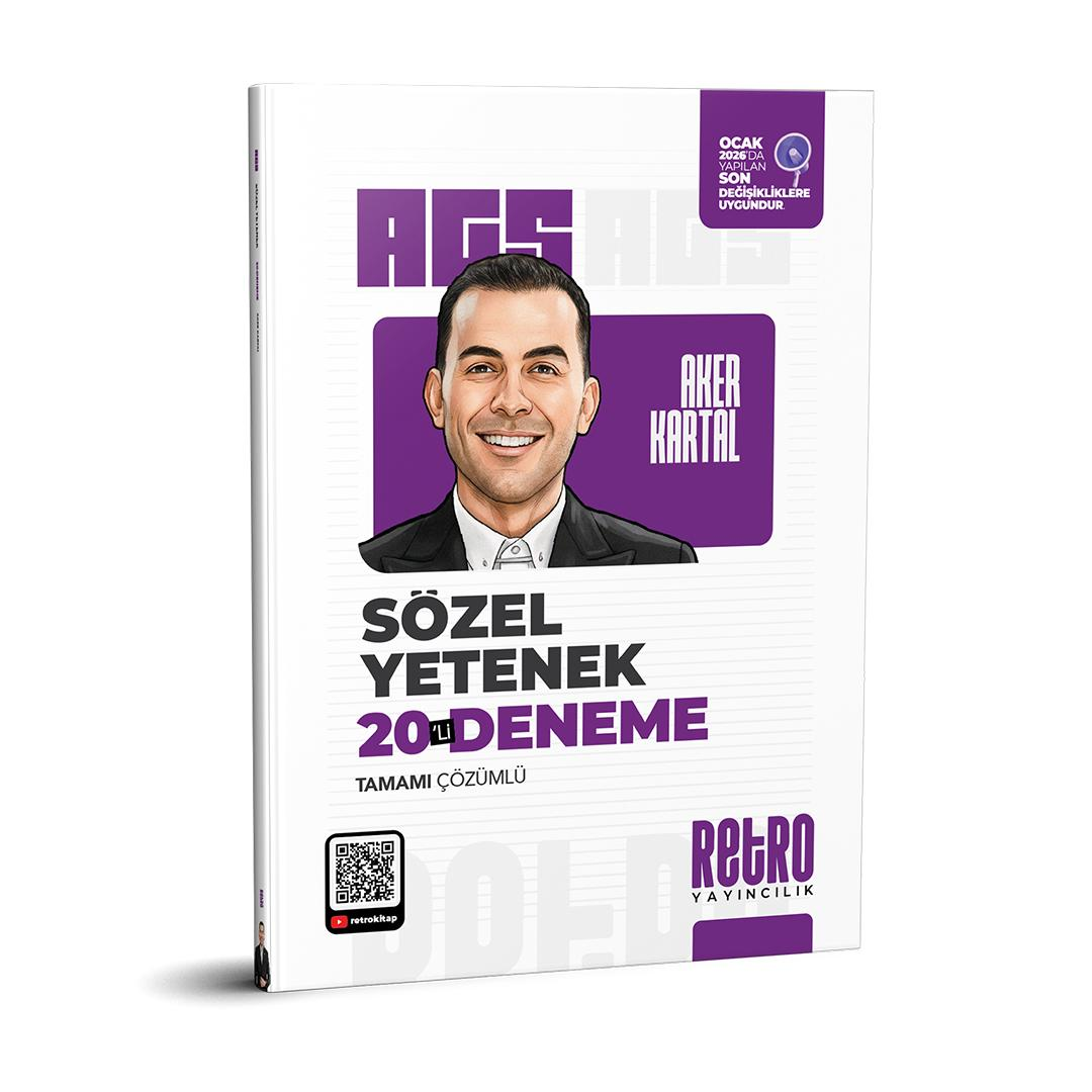 2026 MEB-AGS Sözel Yetenek 20 Deneme Aker Kartal Retro Yayınları