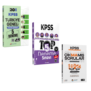 Dizgi Kitap 2026 KPSS Türkiye Geneli 5 Deneme & KPSS TOP 5 Tamamı PDF Çözümlü 5 Deneme & KPSS GYGK Çıkmamış Sorular 8+2 Deneme Akademi Denizi  Seti