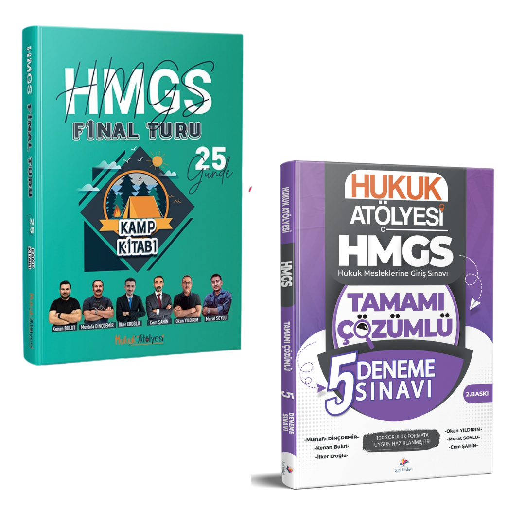 Dizgi Kitap 2026 Hukuk Atölyesi 25 günde HMGS Kamp Kitabı & HMGS Hukuk Mesleklerine Giriş Sınavı 5 Deneme Sınavı Seti