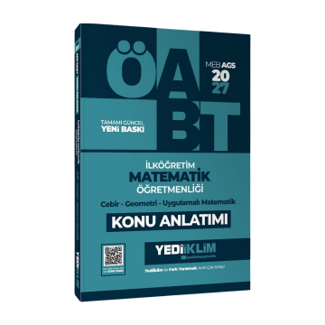 Yediiklim 2027 MEB-AGS ÖABT İlköğretim Matematik Öğretmenliği Cebir Geometri Uygulamalı Matematik Konu Anlatımı