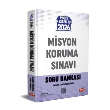 Data Yayınları 2026 Emniyet Genel Müdürlüğü Polis Misyon Koruma Sınavı Soru Bankası - Karekod Çözümlü