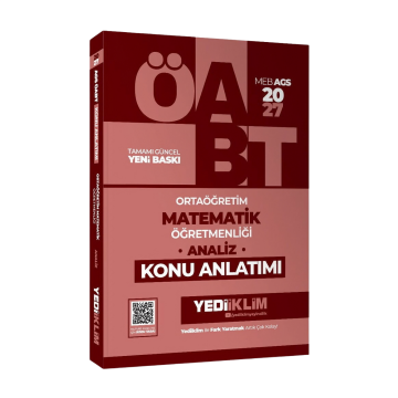 Yediiklim 2027 MEB-AGS ÖABT Ortaöğretim Matematik Öğretmenliği Analiz Konu Anlatımı