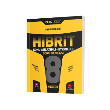 Hız Yayınları 8. Sınıf Fen Bilimleri Hibrit Konu Anlatımlı Etkinlikli Soru Bankası
