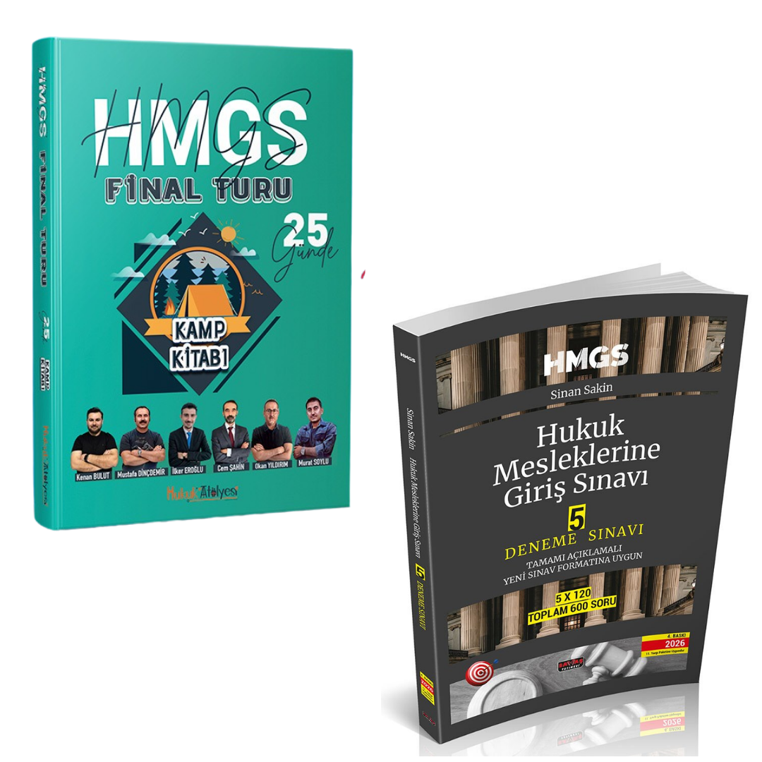 Dizgi Kitap 2026 Hukuk Atölyesi 25 günde HMGS Kamp Kitabı & HMGS Hukuk Mesleklerine Giriş Sınavı 5 Deneme Sınavı Savaş Yayınları Seti
