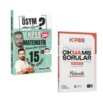 Dizgi Kitap ÖSYM Böyle Sorar 2026 KPSS Matematik 15 Deneme & KPSS Matematik Çıkmamış Sorular Soru Bankası Akademi Denizi Seti
