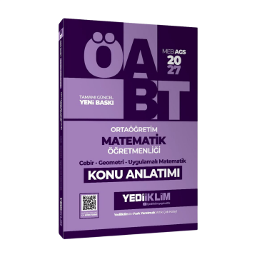 Yediiklim 2027 MEB-AGS ÖABT Ortaöğretim Matematik Öğretmenliği Cebir Geometri Uygulamalı Matematik Konu Anlatımı