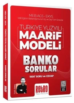 2026 MEB AGS EKYS Türkiye Yüzyılı Maarif Modeli Banko Sorular 1000 Soru ve Cevap Retro Yayıncılık