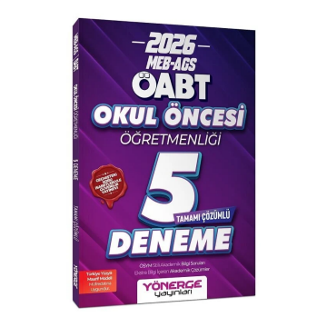2026 ÖABT MEB AGS Okul Öncesi Öğretmenliği 5 Deneme Çözümlü Yönerge Yayınları