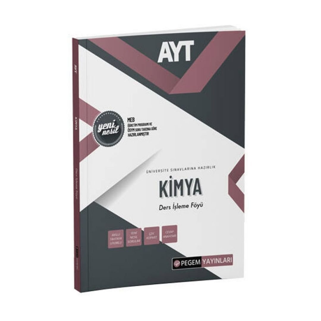 AYT Kimya Ders İşleme Föyü Pegem Yayınları