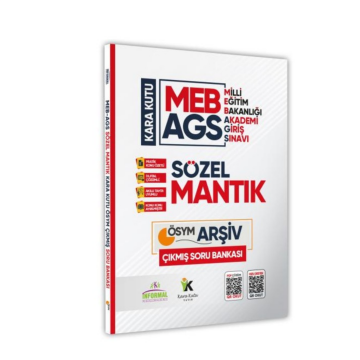 MEB-AGS Sözel Mantık Kara Kutu ÖSYM Çıkmış Soru Havuzu Bankası Konu Özetli Dijital Çözümlü İnformal Yayınları