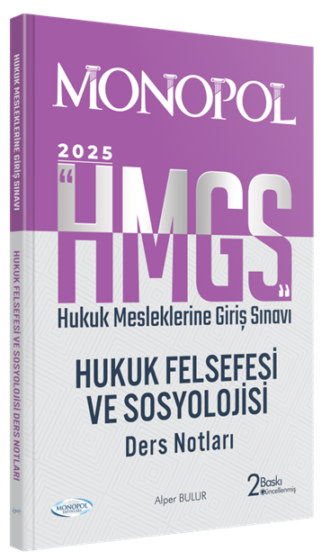 Hmgs Hukuk Felsefesi Ve Sosyolojisi Ders Notları 2. Baskı Monopol yayınları
