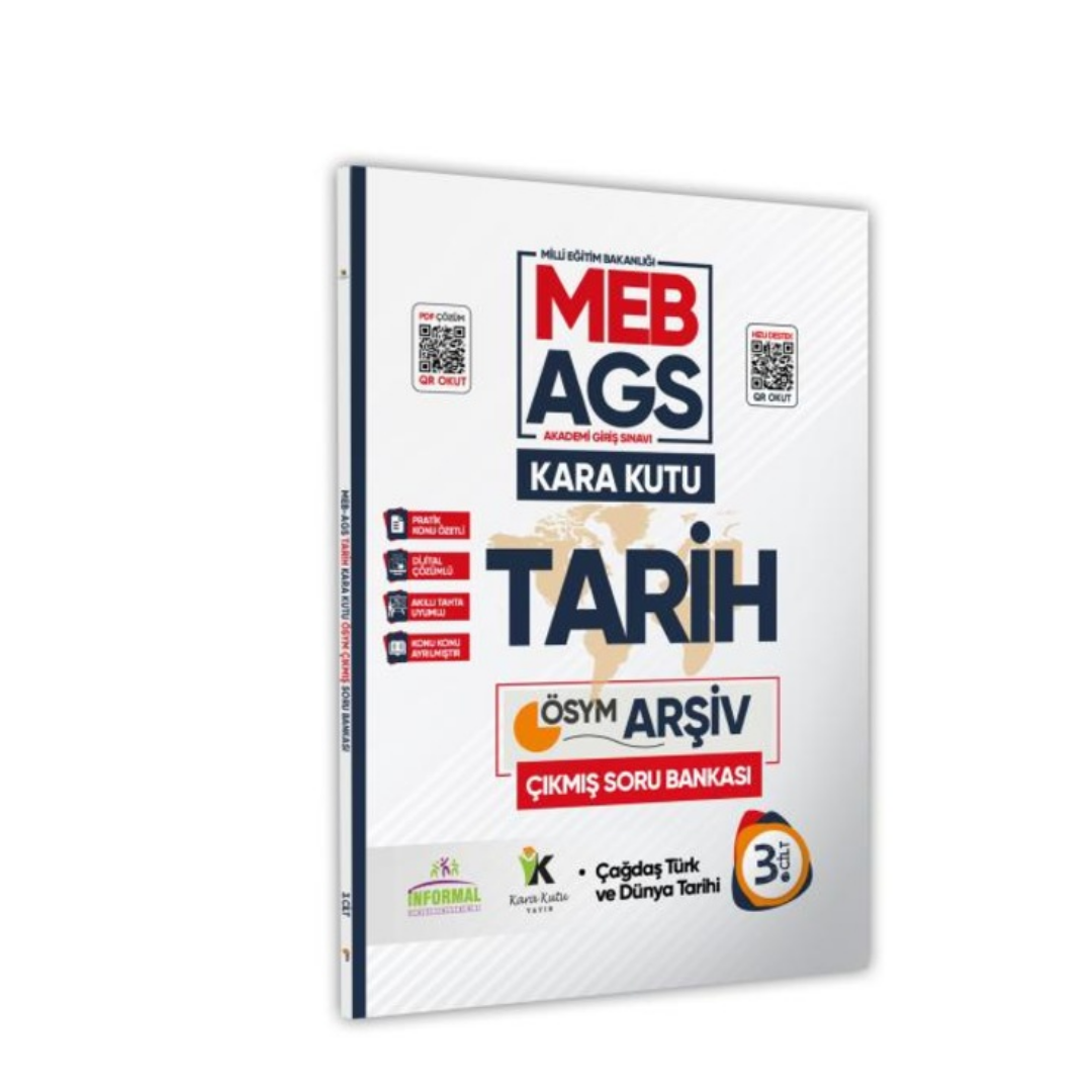 MEB-AGS Tarihin Kara Kutusu 3.Cilt Dijital Çözümlü Konu Özetli ÖSYM Çıkmış Soru Havuzu Bankası İnformal Yayınları